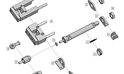 Anbauteile für Rundzylinder ISO 6432 | Pneumatikhersteller JOYNER