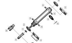 Anbauteile für Rundzylinder Ø 32 - 63 mm aus Edelstahl | Pneumatikhersteller JOYNER