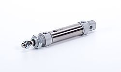 Doppeltwirkende Rundzylinder nach ISO 6432 aus Alu Ø 8 - 25 mm mit einstellbarer Endlagendämpfung | Pneumatikhersteller JOYNER