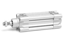 Doppeltwirkende Profilzylinder mit verdrehgesicherter Kolbenstange nach ISO 15552 aus Aluminium  Ø 32 - 125 mm | Pneumatikhersteller JOYNER