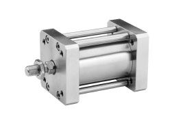Doppeltwirkende Kompaktzylinder nach ISO 21287 aus Edelstahl Ø 20 - 200 mm. Außengewinde | Pneumatikhersteller JOYNER